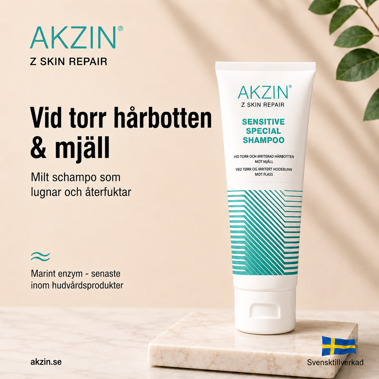 Akzin Sensitive Spesialsjampo 200ml